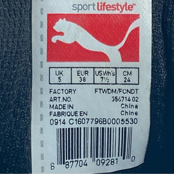 Puma Black and White Sneakers - Picture 9 of 9